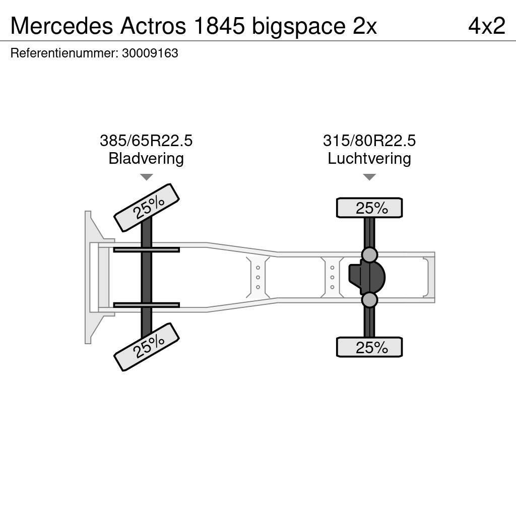 Mercedes-Benz Actros 1845 bigspace 2x Motrici e Trattori Stradali