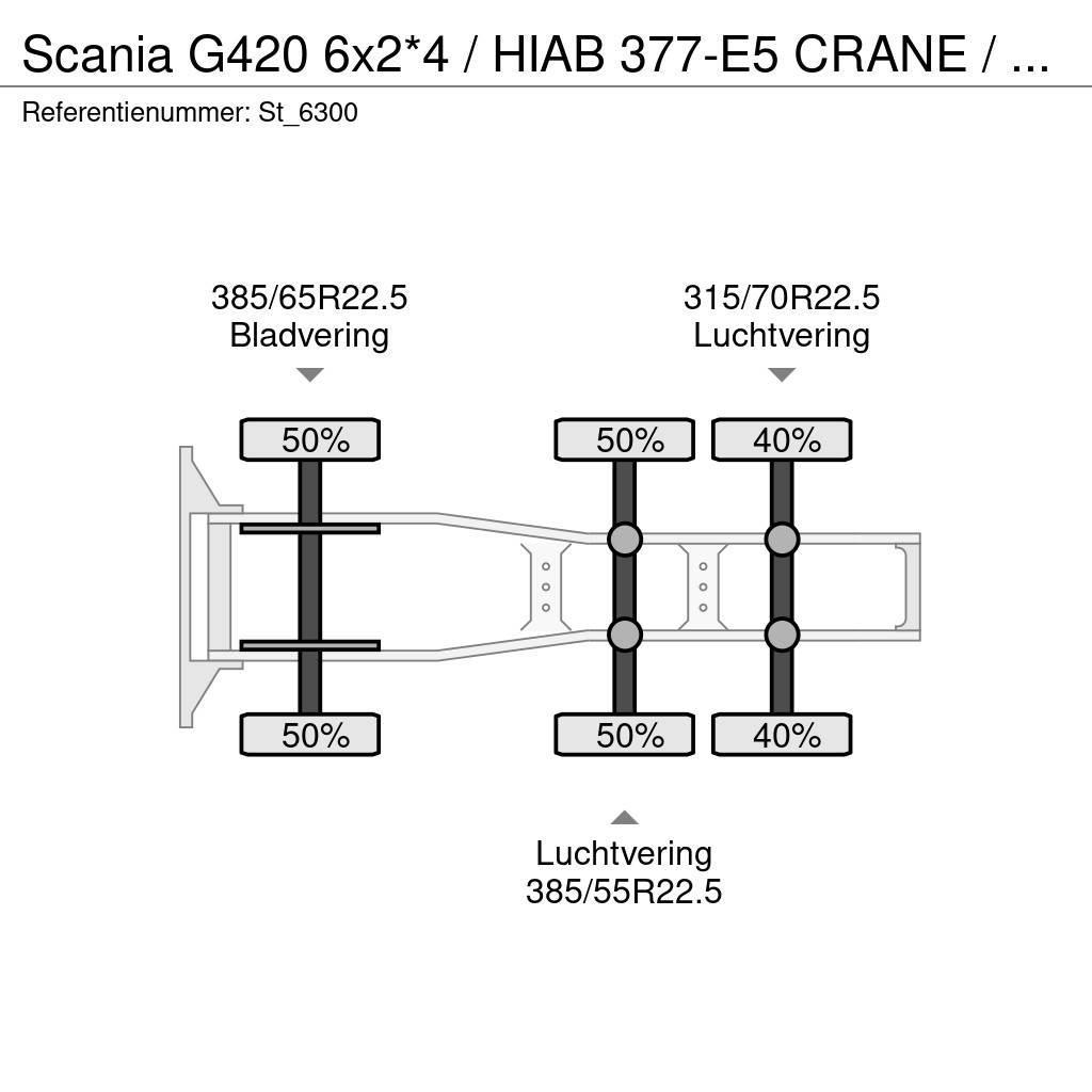 Scania G420 6x2*4 / HIAB 377-E5 CRANE / KRAN - GRUA Motrici e Trattori Stradali