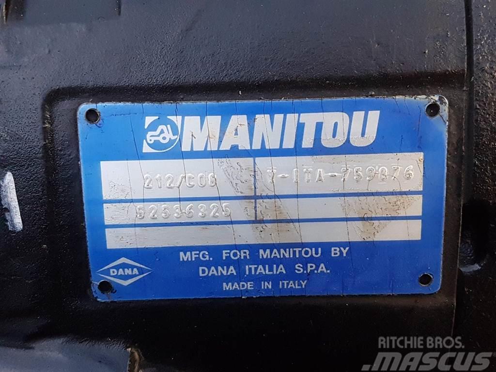 Manitou -Spicer Dana 212/C08-52536325-Axle/Achse/As Assi