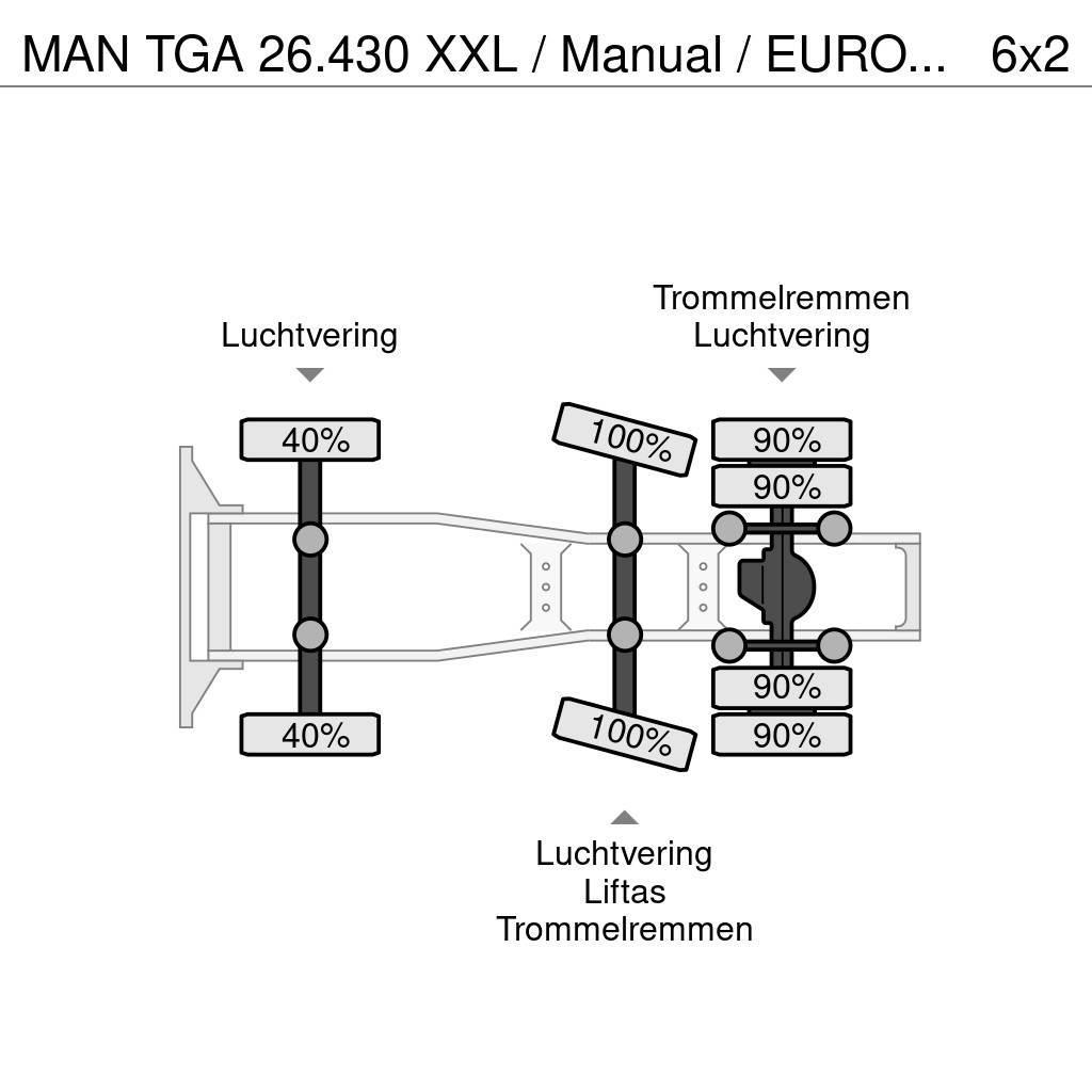 MAN TGA 26.430 XXL / Manual / EURO 3 / Airco / Hydraul Motrici e Trattori Stradali