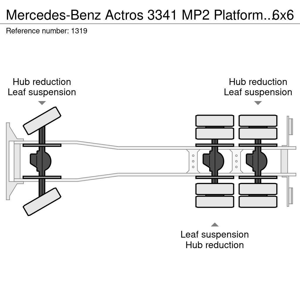 Mercedes-Benz Actros 3341 MP2 Platform Twistlocks for 20ft Conta Camion con sponde ribaltabili
