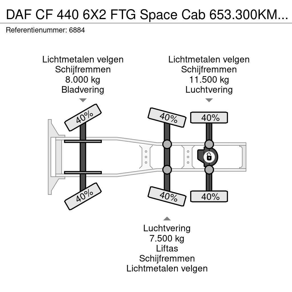 DAF CF 440 6X2 FTG Space Cab 653.300KM LED ACC NL Truc Motrici e Trattori Stradali