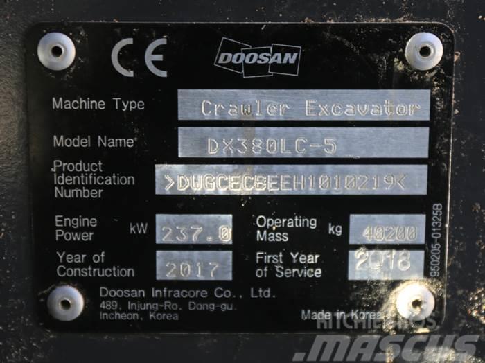 Doosan DX380LC-5 Escavatori cingolati