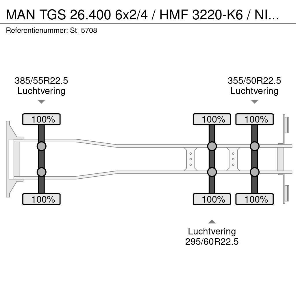 MAN TGS 26.400 6x2/4 / HMF 3220-K6 / NIEUW! Autogru