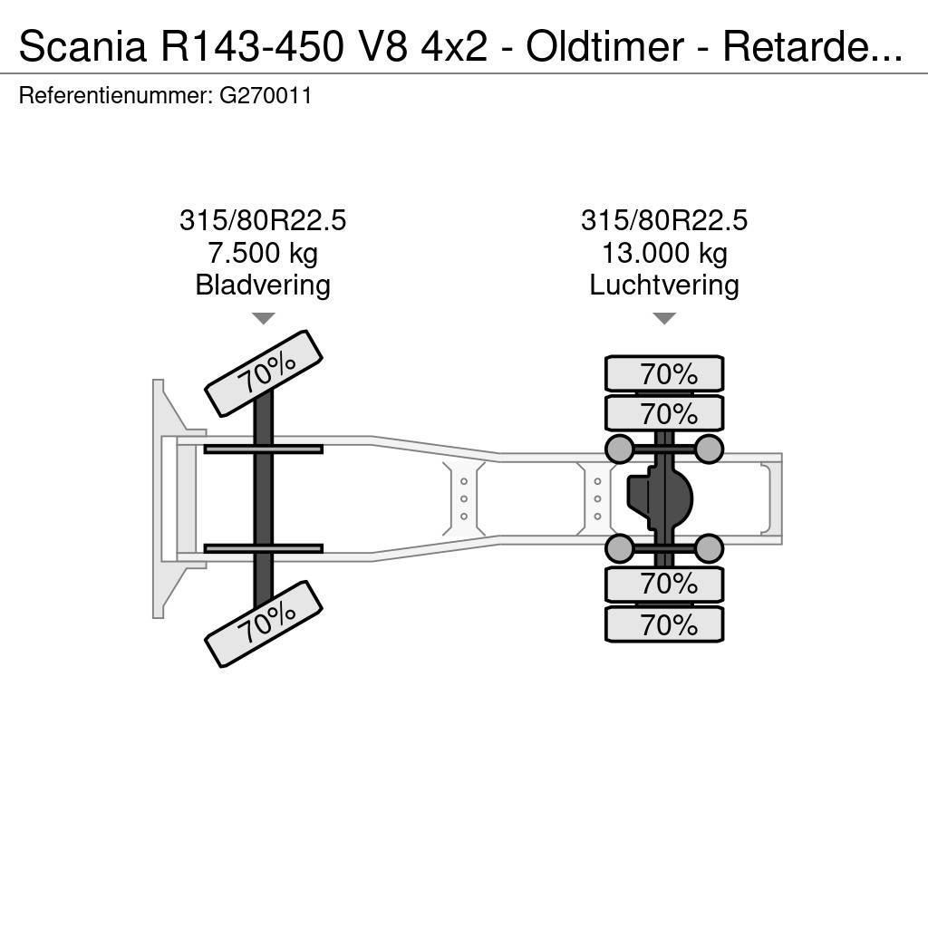 Scania R143-450 V8 4x2 - Oldtimer - Retarder - PTO/Hydrau Motrici e Trattori Stradali