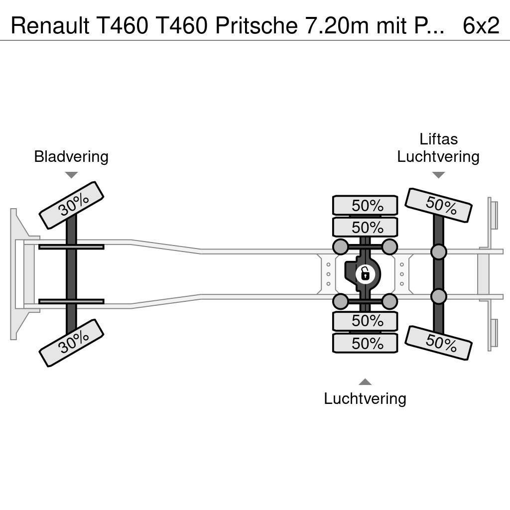 Renault T460 T460 Pritsche 7.20m mit Plane/Spriegel EU6 Motrici centinate