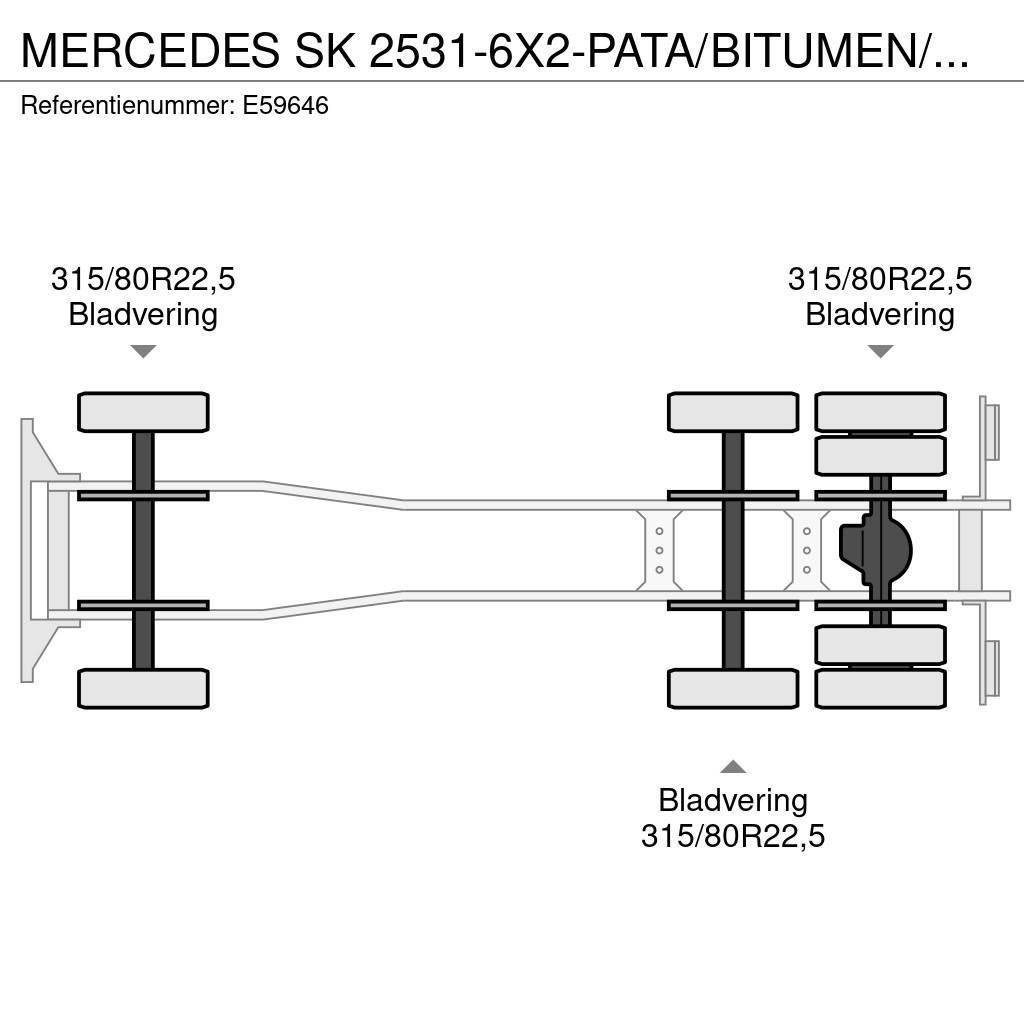 Mercedes-Benz SK 2531-6X2-PATA/BITUMEN/ASFALT/GOUDRON Camion ribaltabili