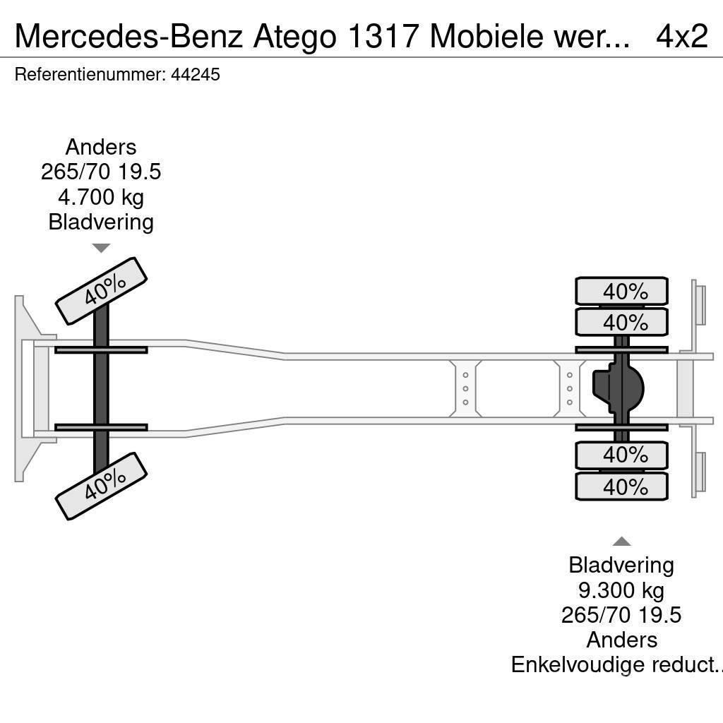 Mercedes-Benz Atego 1317 Mobiele werkplaats + ROM zuigtank Camion cassonati