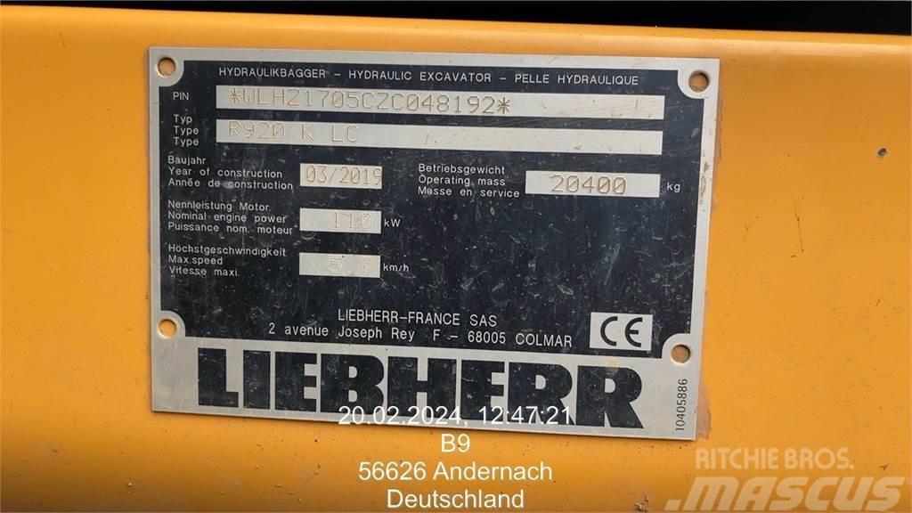 Liebherr R920 Compact Escavatori cingolati