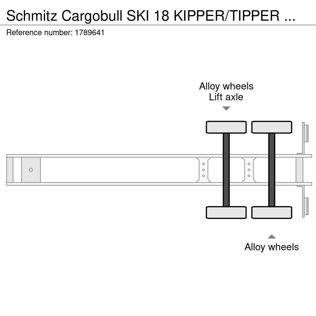 Schmitz Cargobull SKI 18 KIPPER/TIPPER TRAILER/AUFLIEGER Semirimorchi a cassone ribaltabile