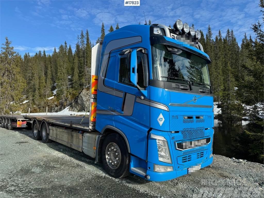 Volvo Fh 540 6x2 barrack truck w/ Trailer - bygg trailer Camion con sponde ribaltabili