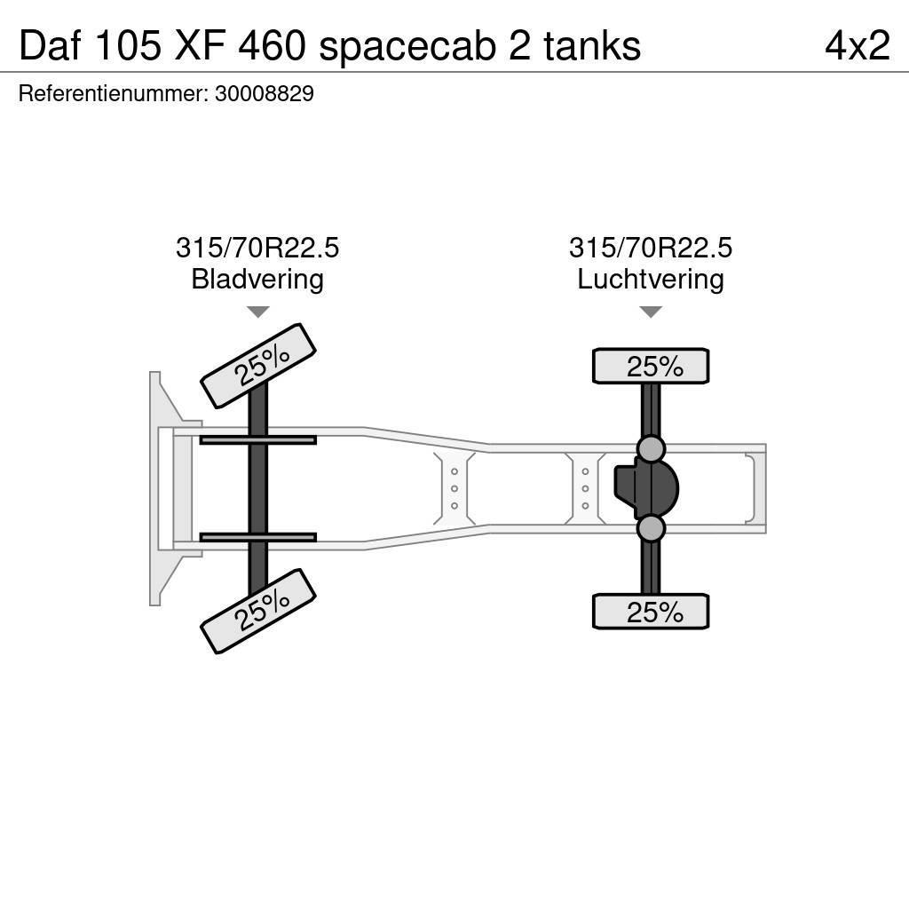 DAF 105 XF 460 spacecab 2 tanks Motrici e Trattori Stradali