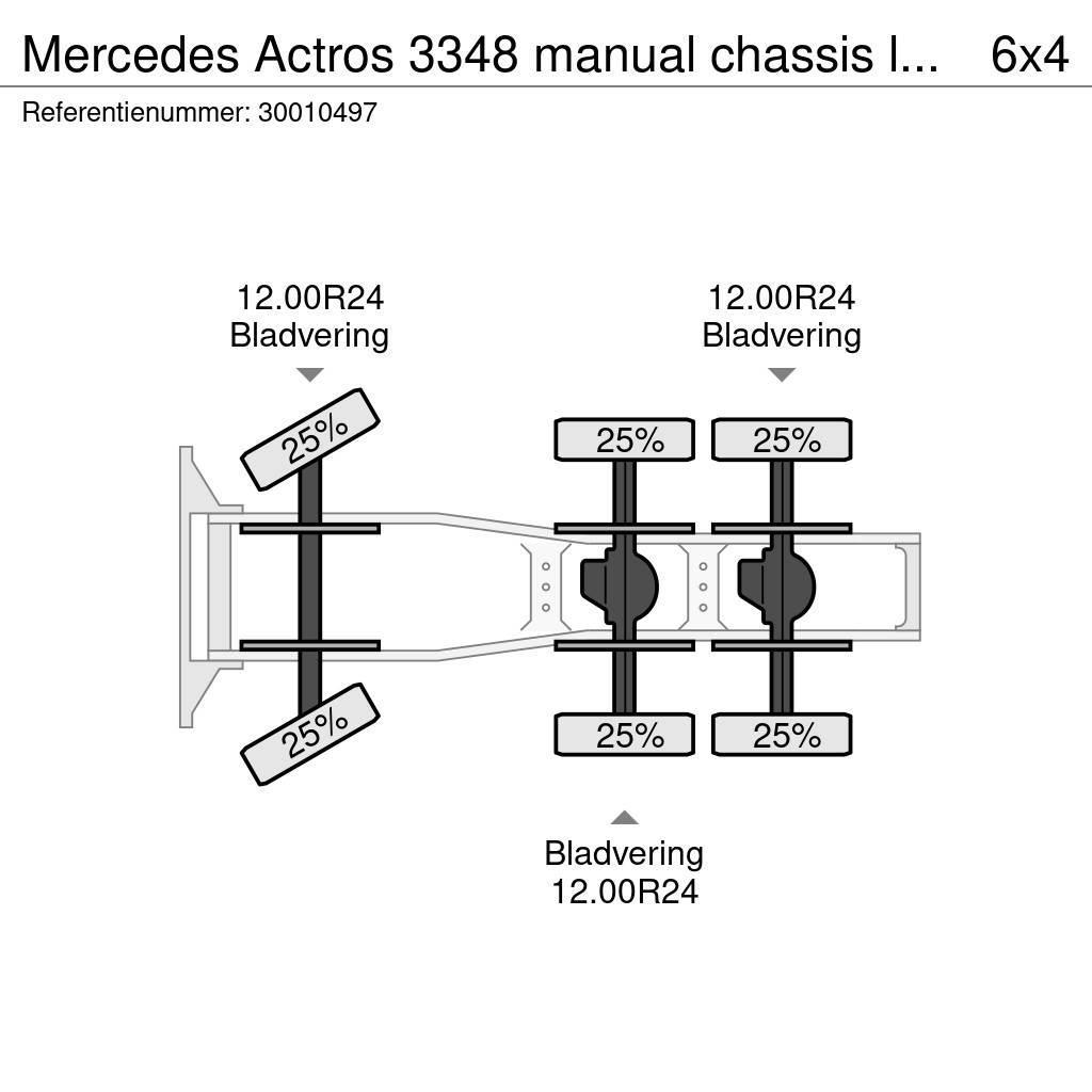 Mercedes-Benz Actros 3348 manual chassis lourd! Motrici e Trattori Stradali