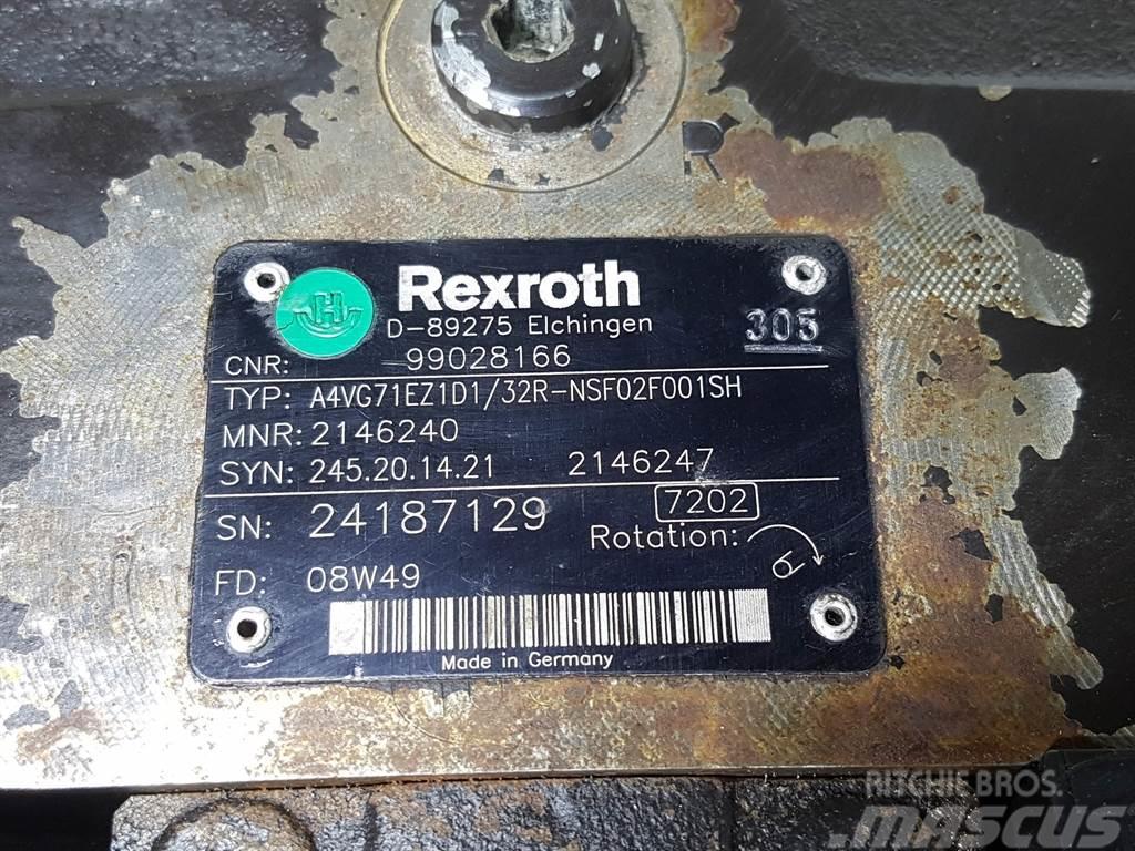 Rexroth A4VG71EZ1D1/32R-99028166/R902146240-Drive pump Componenti idrauliche