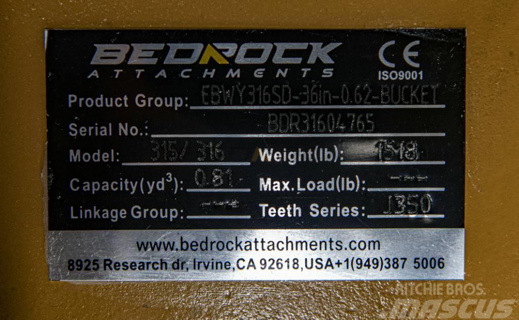 CAT 36" Severe Rock Bucket CAT 315D/F,316E/F,318D2/F Altri componenti