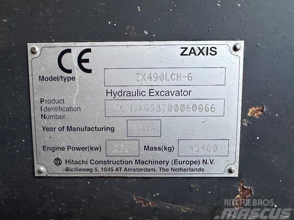 Hitachi ZX 490 LCH Escavatori cingolati