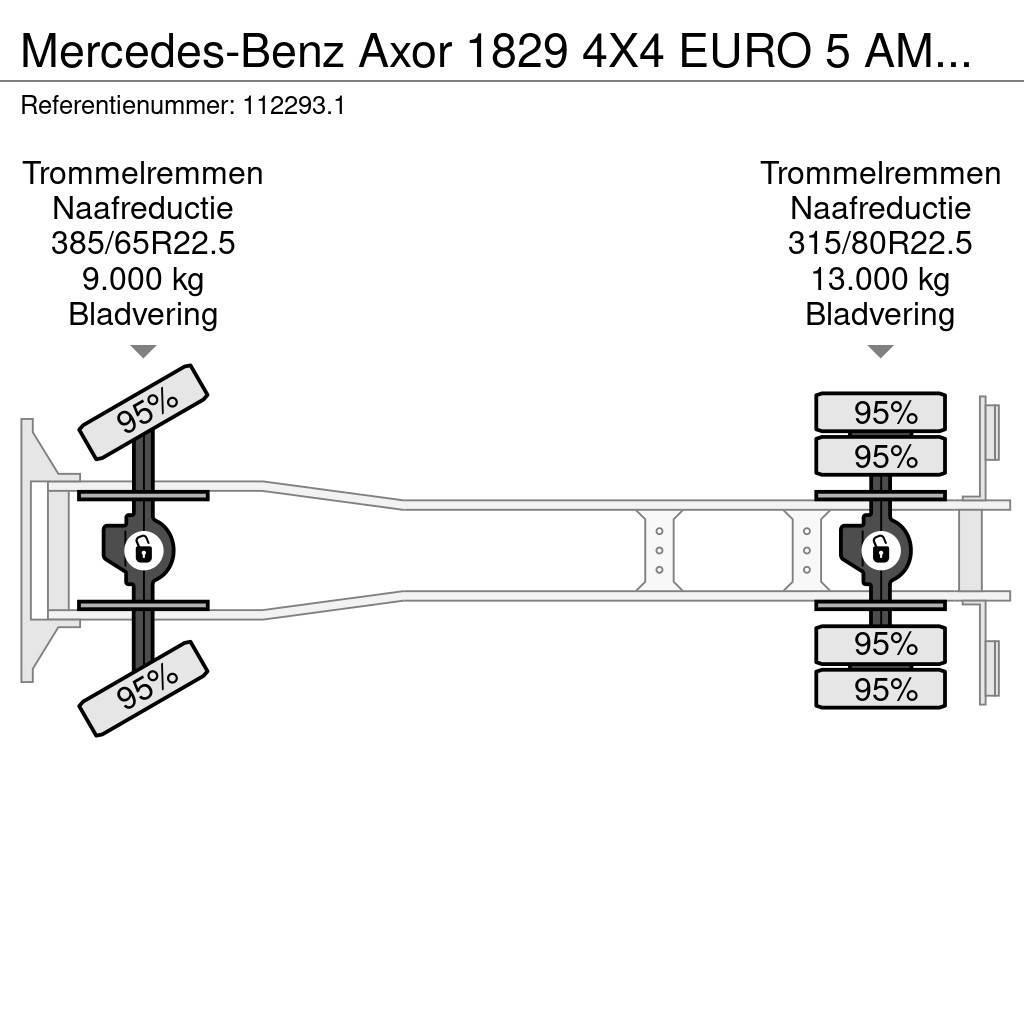 Mercedes-Benz Axor 1829 4X4 EURO 5 AMV LIFT/PLATFORM Autocabinati