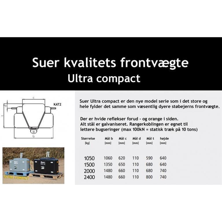  Suer 2400 kg ultra kompakt - www.suer.dk  GRATIS L Altri accessori per trattori