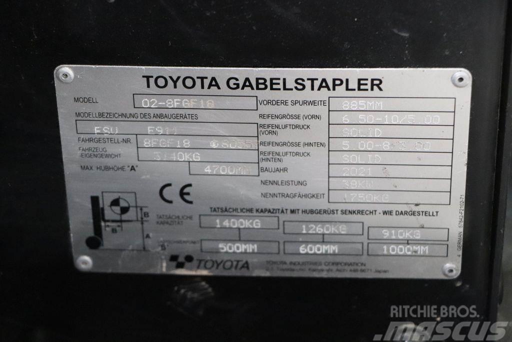 Toyota 02-8FGF18 Carrelli elevatori GPL