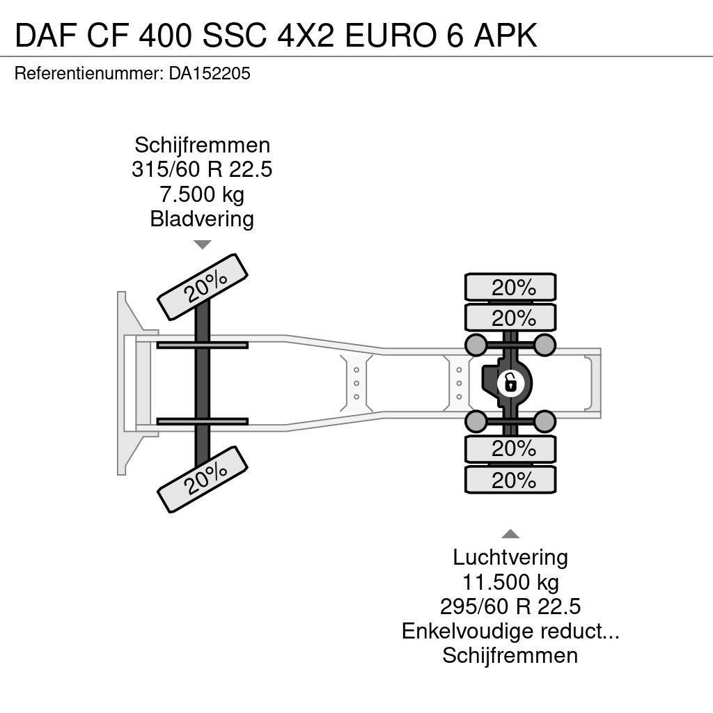 DAF CF 400 SSC 4X2 EURO 6 APK Motrici e Trattori Stradali