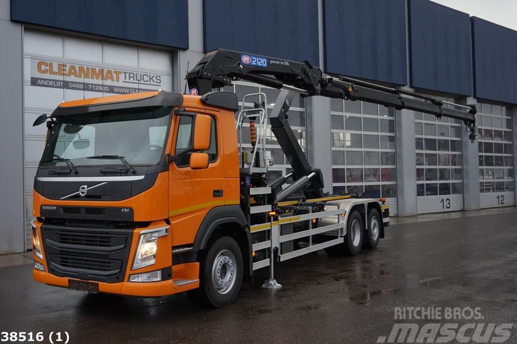 Volvo FM 410 HMF 21 ton/meter laadkraan Camion con gancio di sollevamento