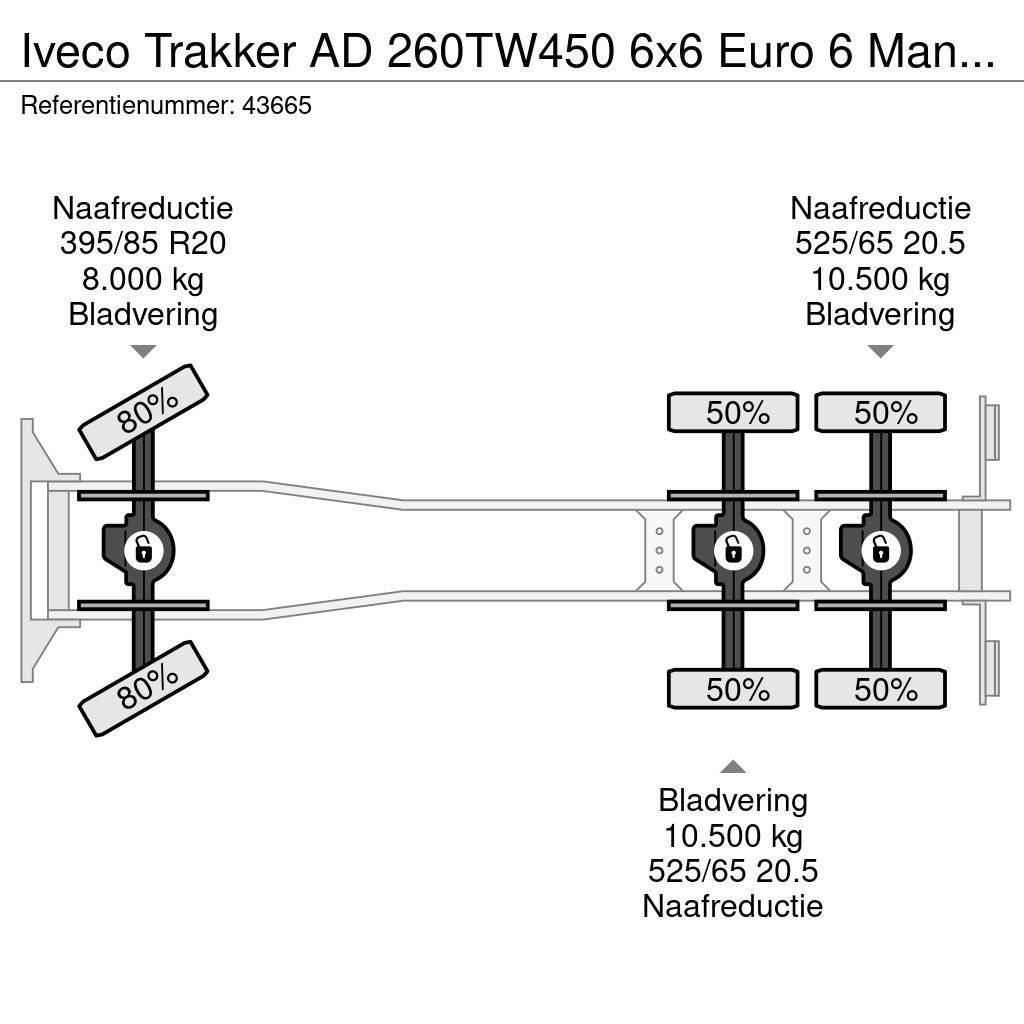 Iveco Trakker AD 260TW450 6x6 Euro 6 Manual Full steel J Camion ribaltabili