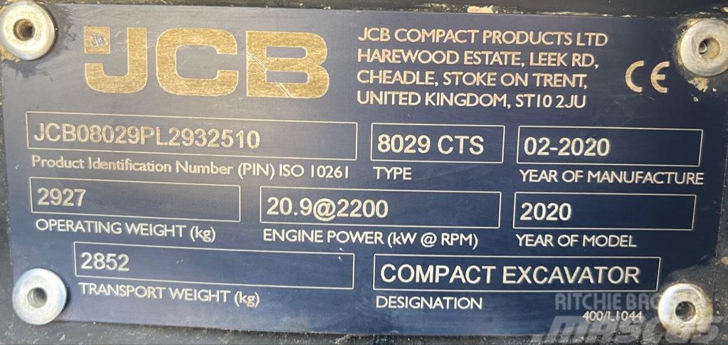 JCB 8029 CTS Miniescavatori