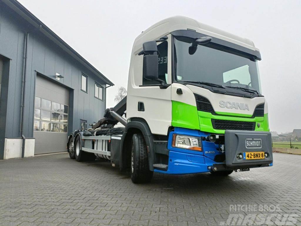 Scania P410 2019 - 6X2 LIFTAS GESTUURD - VDL 21T - VOLLED Camion con gancio di sollevamento