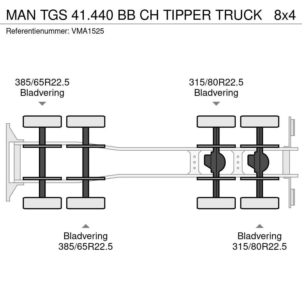 MAN TGS 41.440 BB CH TIPPER TRUCK Camion ribaltabili