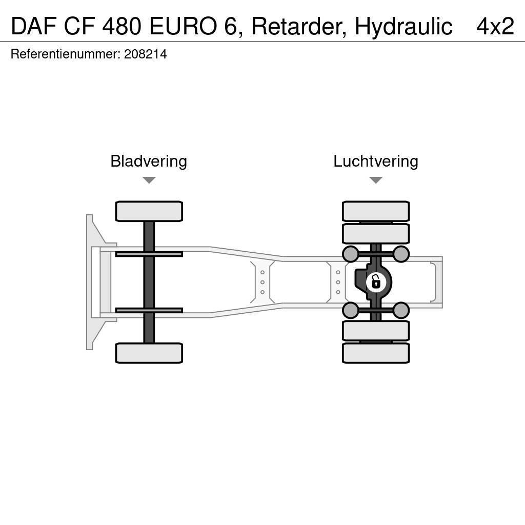 DAF CF 480 EURO 6, Retarder, Hydraulic Motrici e Trattori Stradali