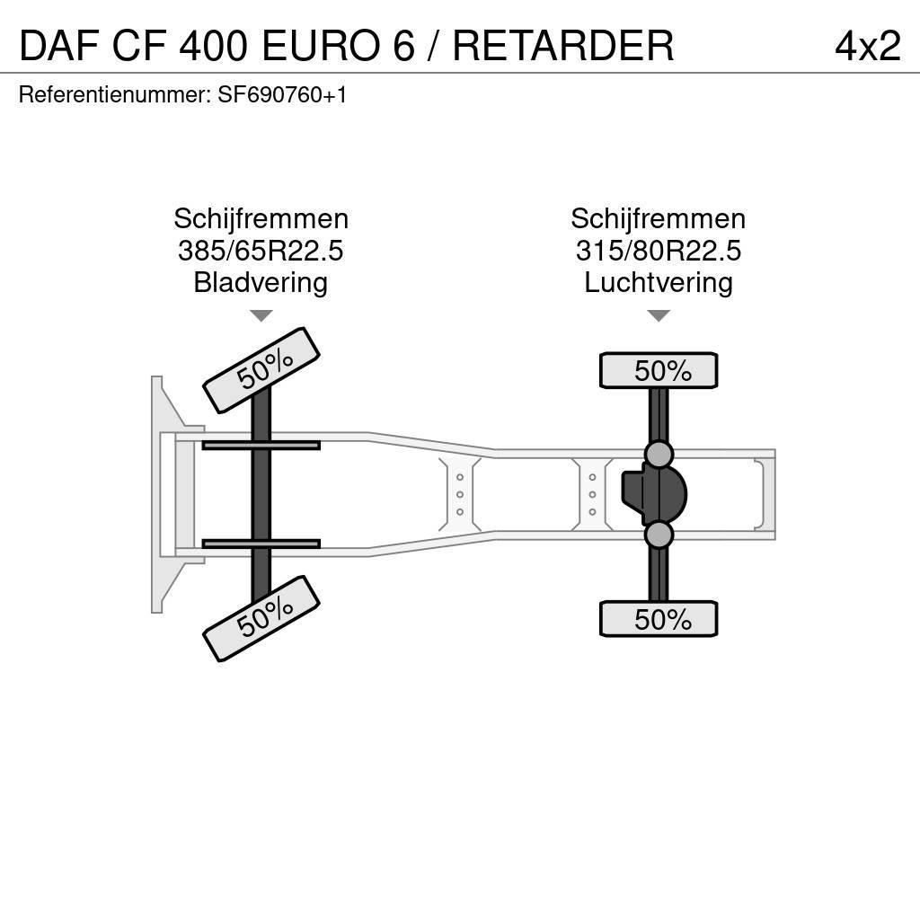 DAF CF 400 EURO 6 / RETARDER Motrici e Trattori Stradali