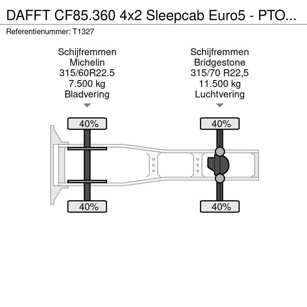DAF FT CF85.360 4x2 Sleepcab Euro5 - PTO Prep - 3-Spaa Motrici e Trattori Stradali