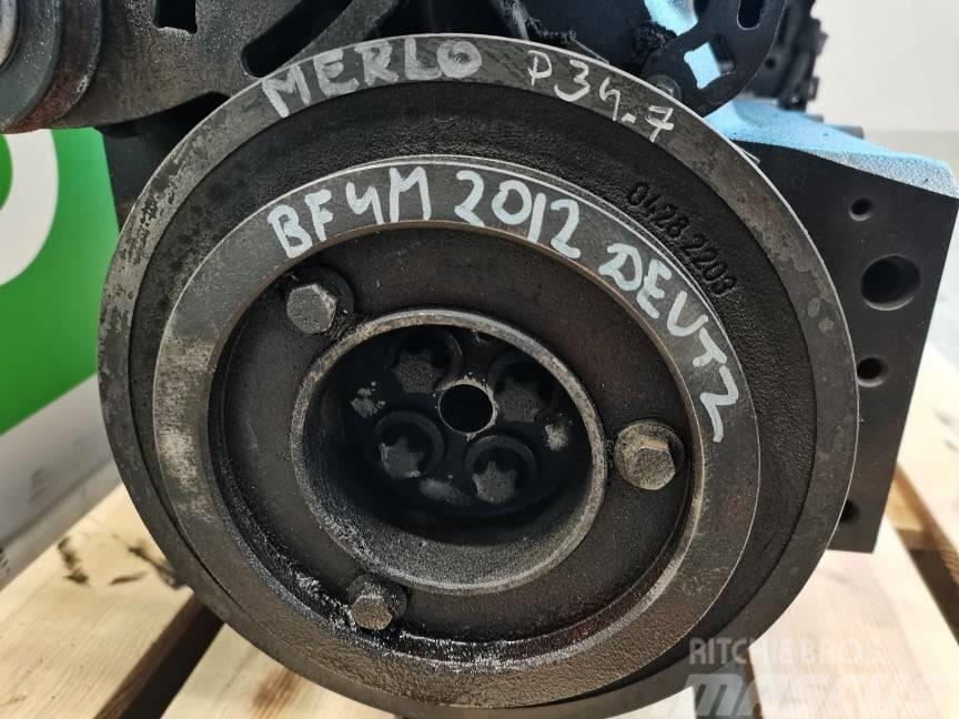 Merlo P 34.7 {Deutz BF4M 2012}pulley wheel Motori
