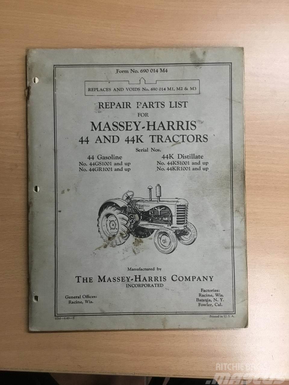 Massey Ferguson Parts list - manual Altro