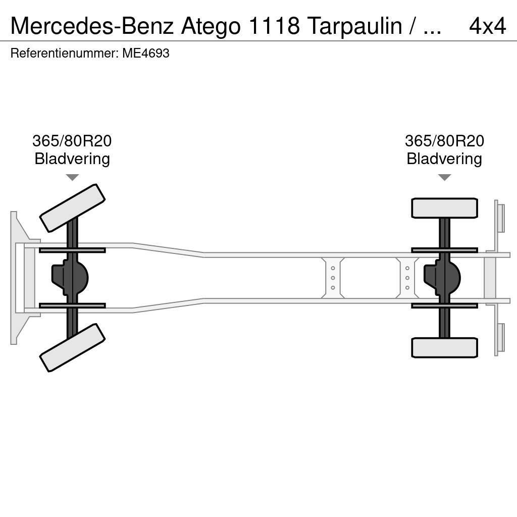 Mercedes-Benz Atego 1118 Tarpaulin / Canvas Box Truck Camion Pompieri