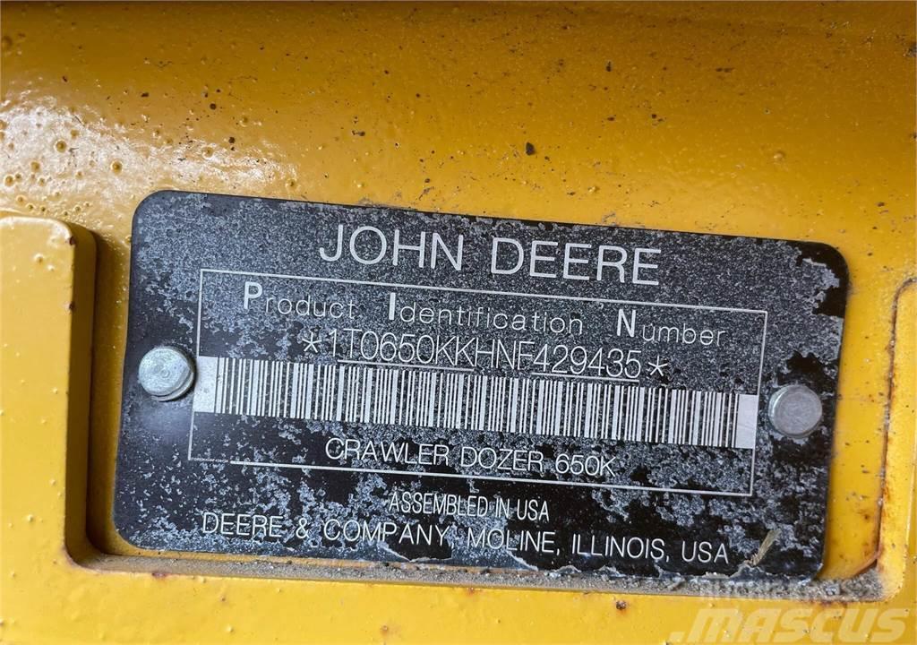John Deere 650K LGP Dozer cingolati