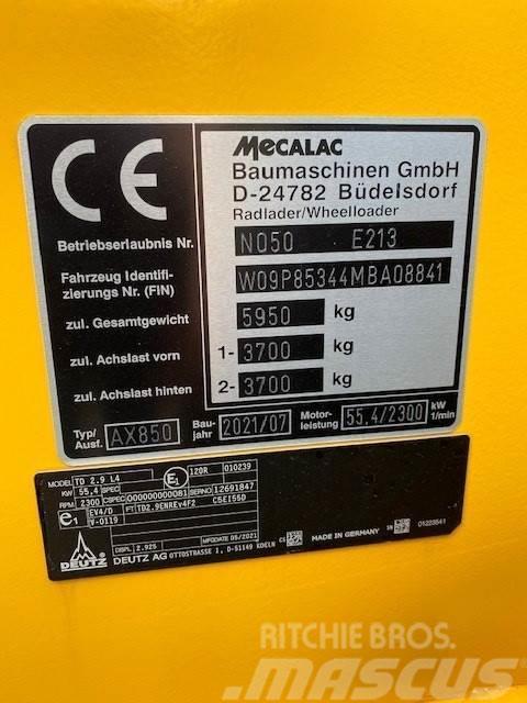 Mecalac AX850 Pale gommate