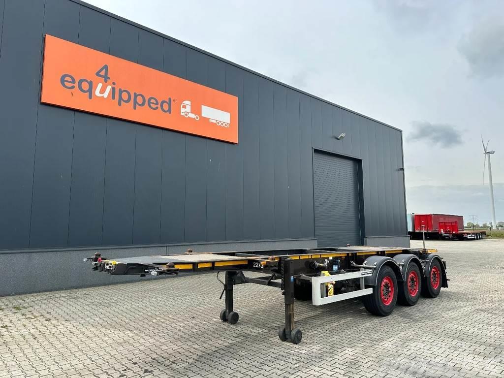 Burg 20FT ADR-Chassis, empty weight: 3.690kg, SAF INTRA Semirimorchi portacontainer