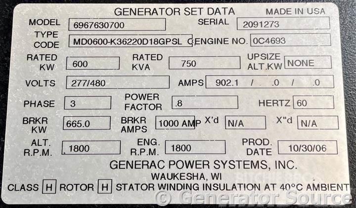Generac 600 kW - JUST ARRIVED Generatori diesel