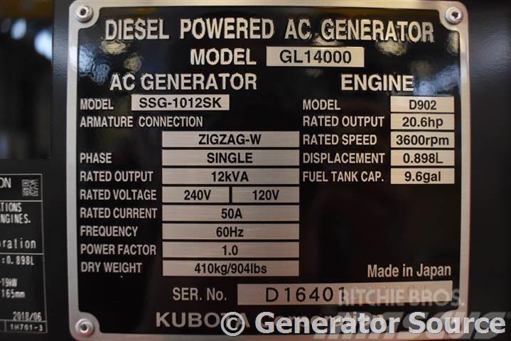 Kubota 14 kW Generatori diesel