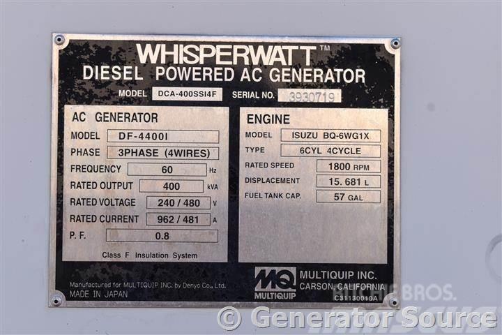MultiQuip 320 kW - FOR RENT Generatori diesel