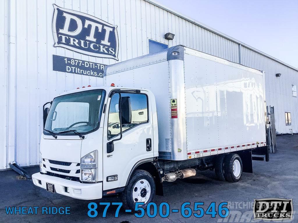 Isuzu NPR 14'L Box Truck, Gas, Auto Transmission, 1,600  Camion cassonati