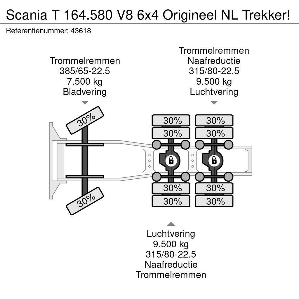 Scania T 164.580 V8 6x4 Origineel NL Trekker! Motrici e Trattori Stradali