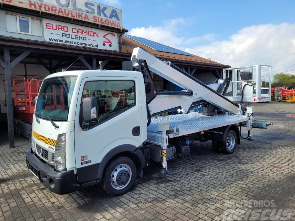 Multitel MX250 - 25 m Nissan NT400 bucket truck boom lift Piattaforme autocarrate