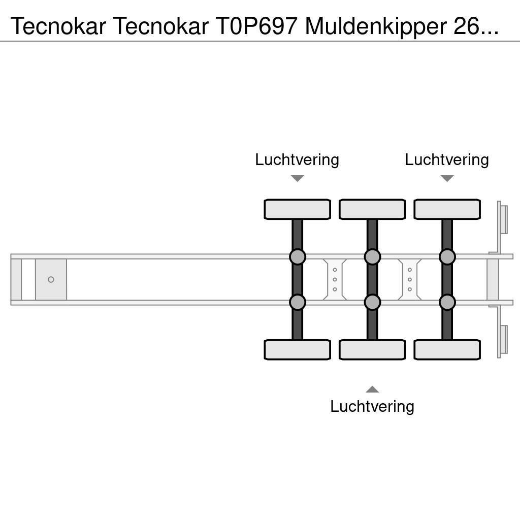  Tecnokar T0P697 Muldenkipper 26cbm Semirimorchi a cassone ribaltabile