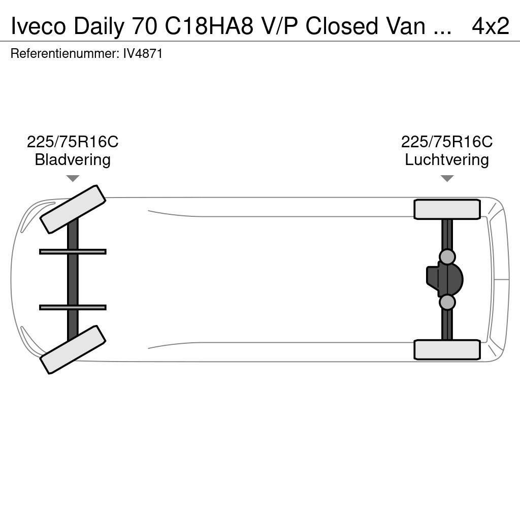 Iveco Daily 70 C18HA8 V/P Closed Van (3 units) Cassonati