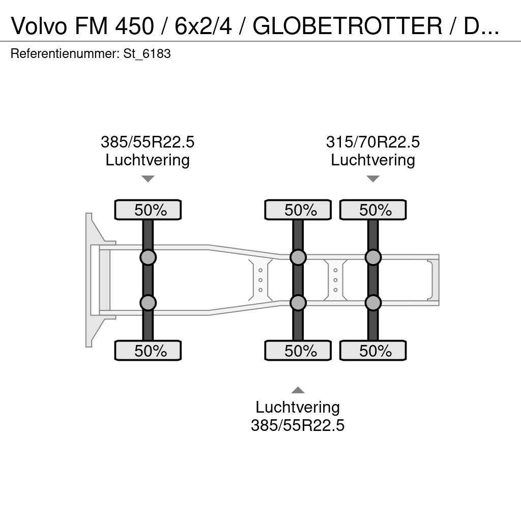 Volvo FM 450 / 6x2/4 / GLOBETROTTER / DYNAMIC STEERING / Motrici e Trattori Stradali