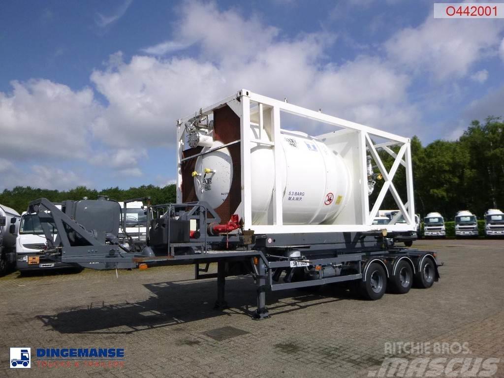  HTS 3-axle container trailer (sliding, tipping) + Semirimorchi a cassone ribaltabile