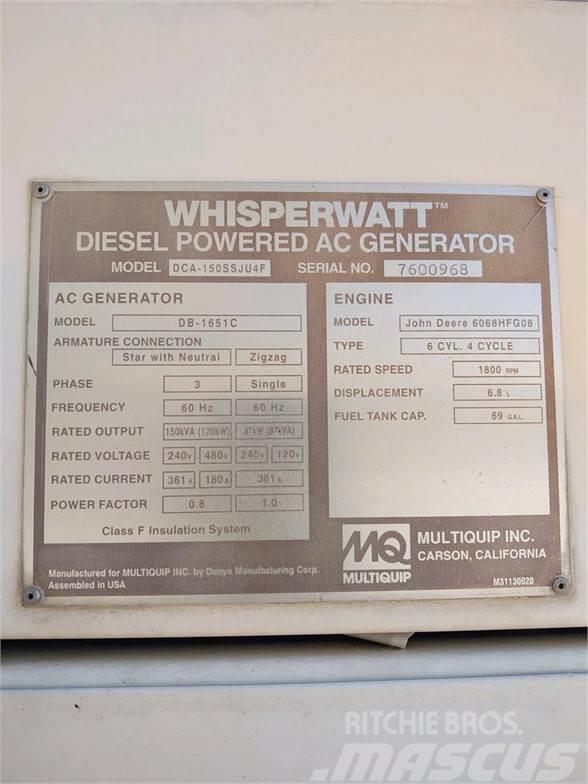 MultiQuip WHISPERWATT DCA150SSJU4F Generatori a gas