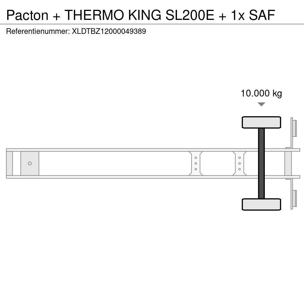 Pacton + THERMO KING SL200E + 1x SAF Semirimorchi a temperatura controllata